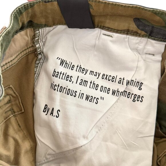 Valabasas Mens Camo Cargo Commander Stacked Flare Jeans Size 32 Streetwear - Picture 12 of 13